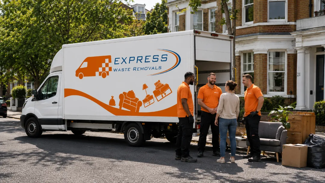 Express waste removals van